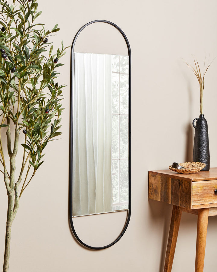 Wall Mirror Vallery Metal Black