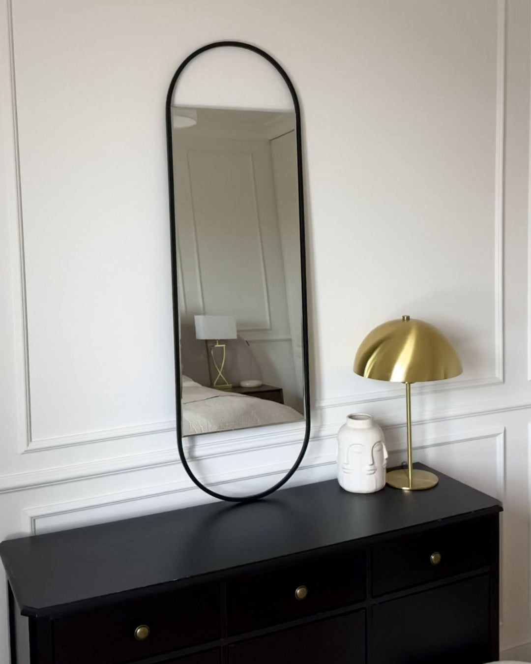 Wall Mirror Vallery Metal Black