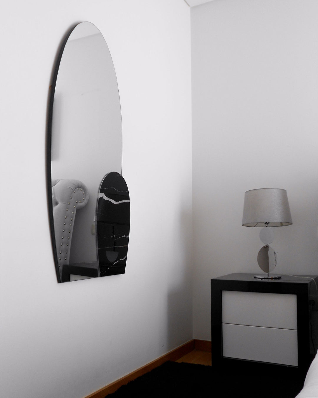 Wall Mirror Vierzon Black