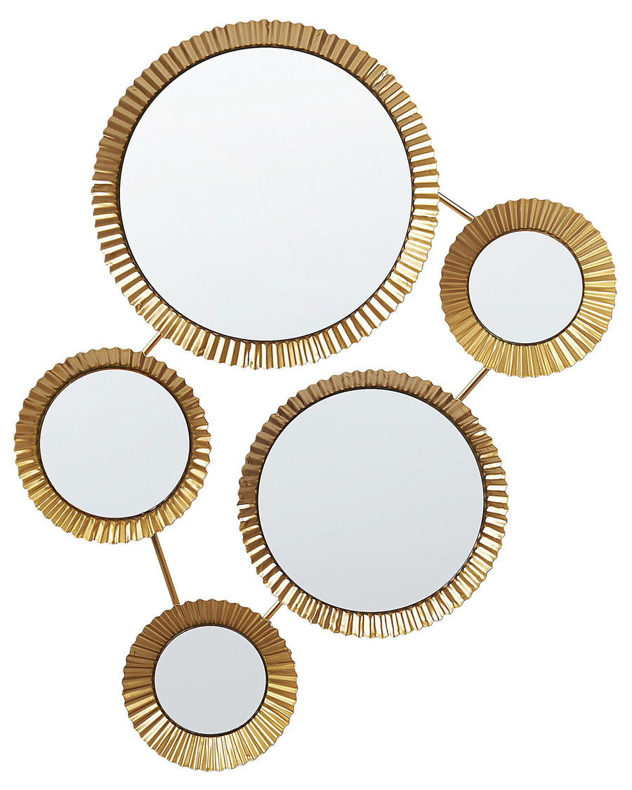 Wall Mirror Wattrelos Metal Gold