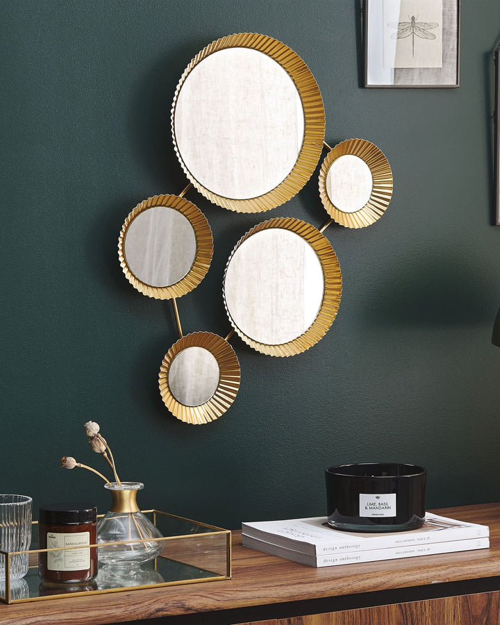 Wall Mirror Wattrelos Metal Gold