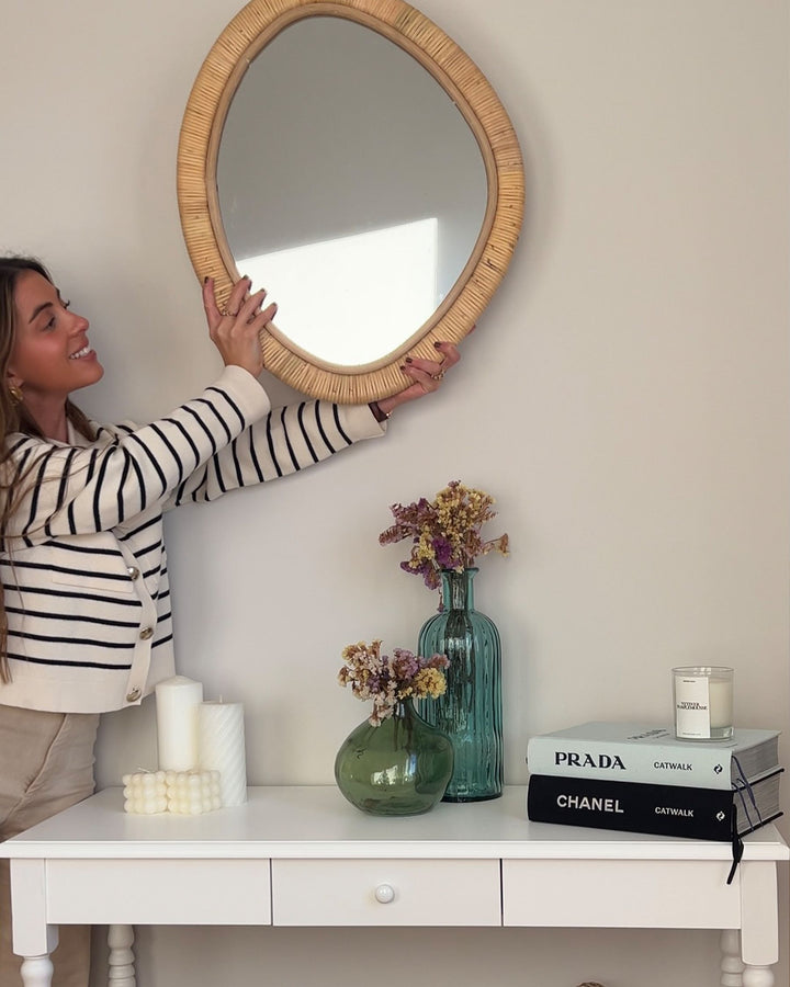 Wall Mirror Zaatari  Rattan Natural