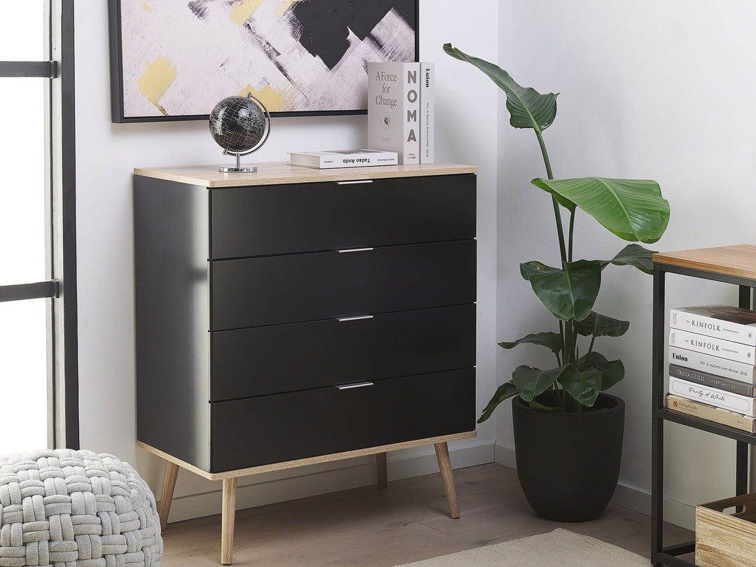 Walpi 4 Drawer Chest Black