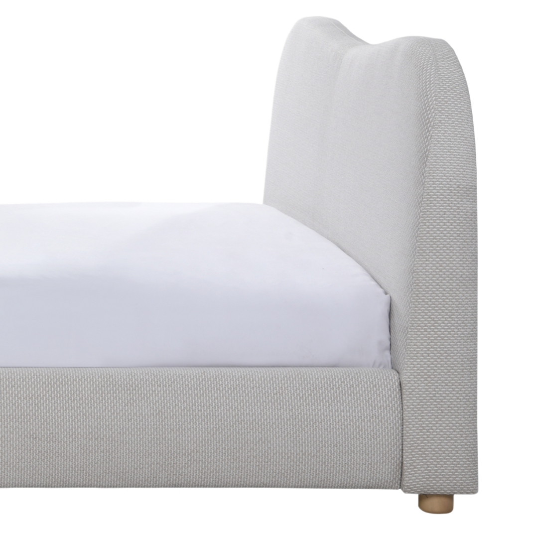 Wave Double Bed in Natural Weave