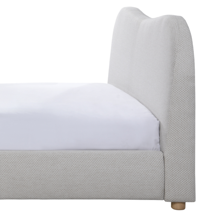 Wave Double Bed in Natural Weave