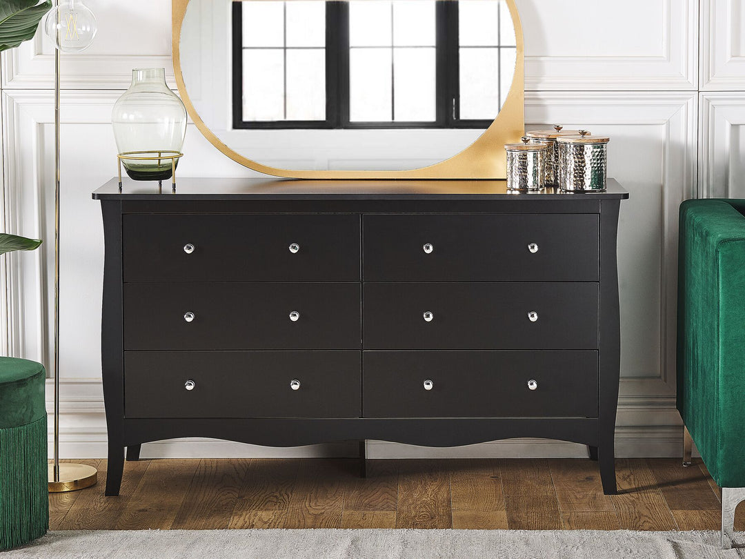 Winchester 6 Drawer Chest Black