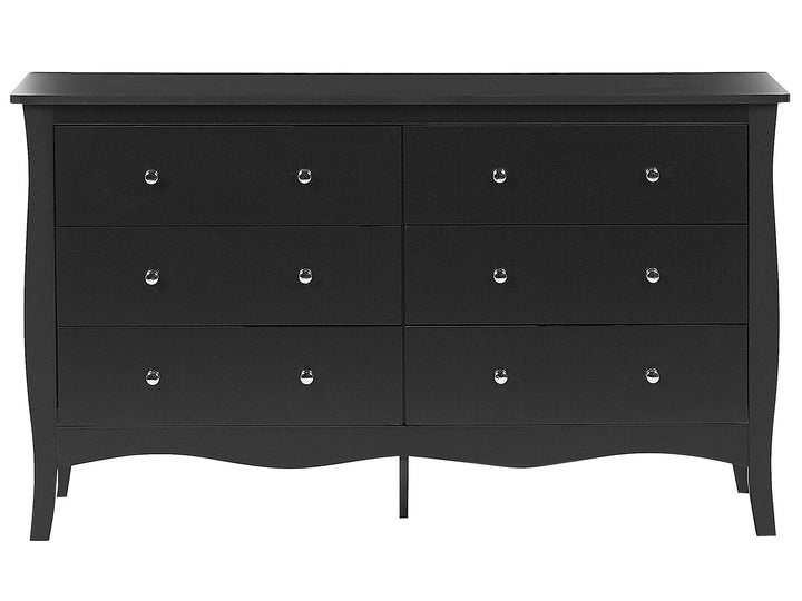 Morisini 6 Drawer Chest Black