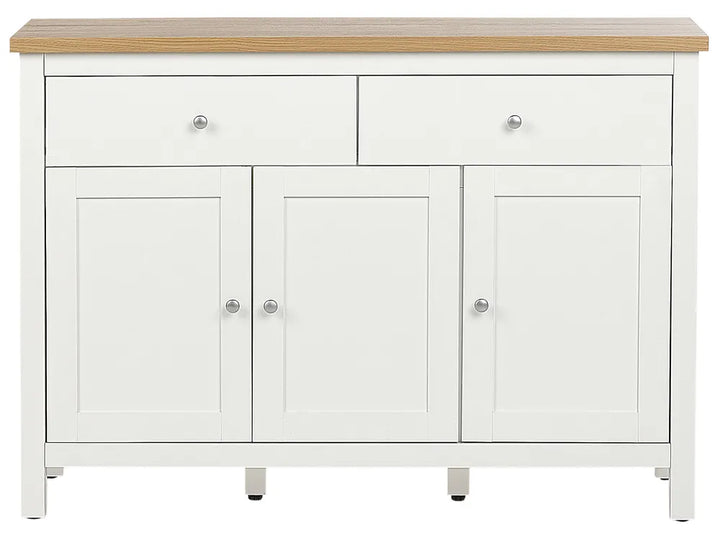 3 Door  White Sideboard Damera