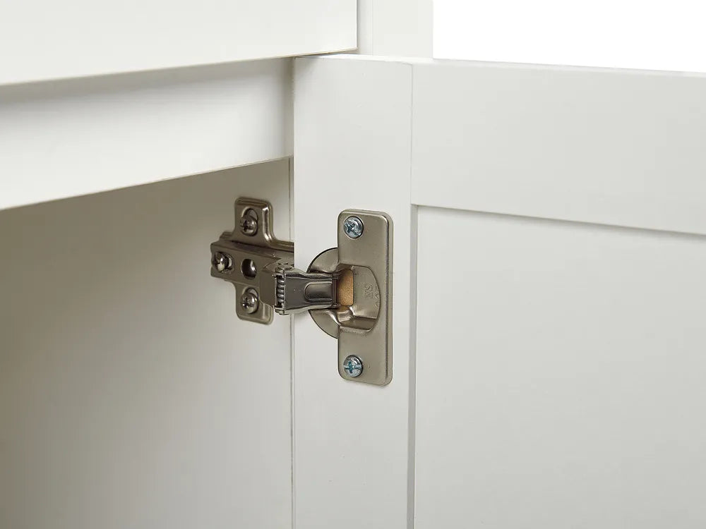 3 Door  White Sideboard Damera