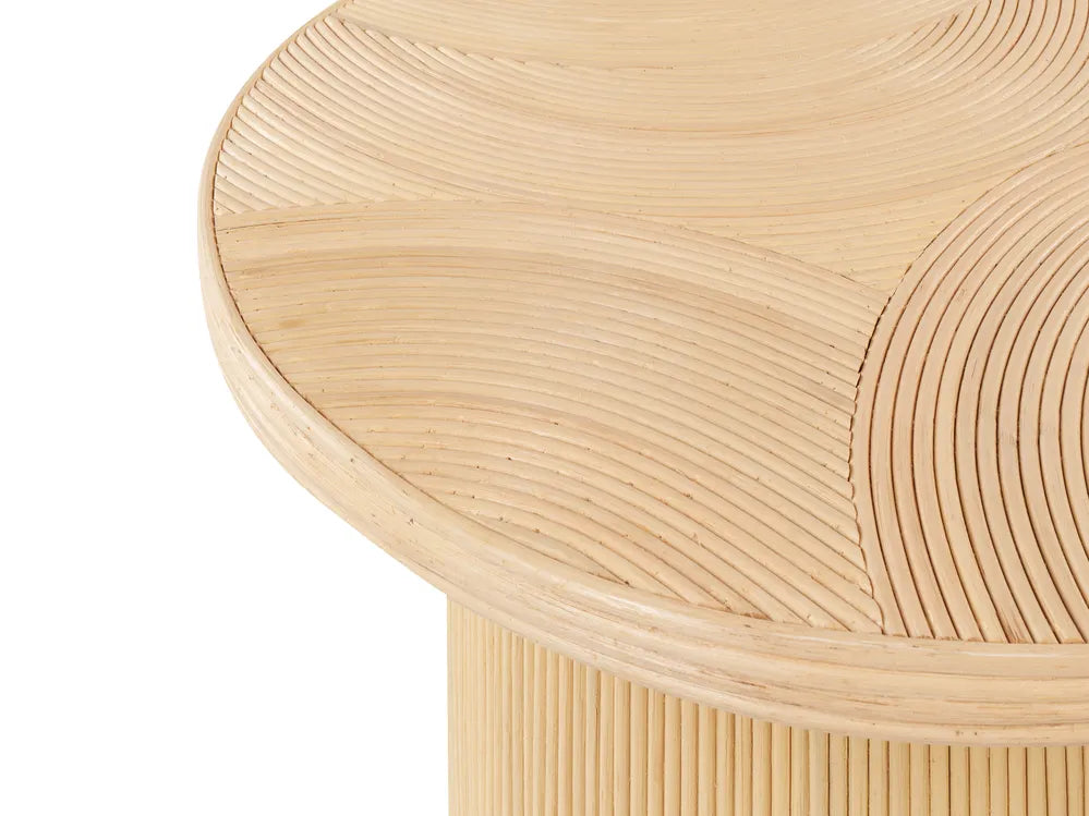 Set of 2 Coffee Tables Rattan Natural Lamotte