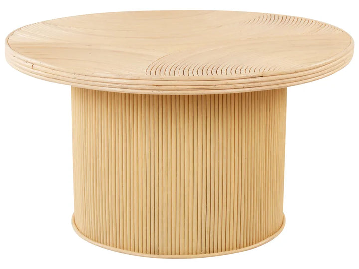 Set of 2 Coffee Tables Rattan Natural Lamotte
