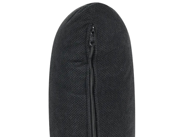 Sofa 3 Seater Fabric Black Shavera