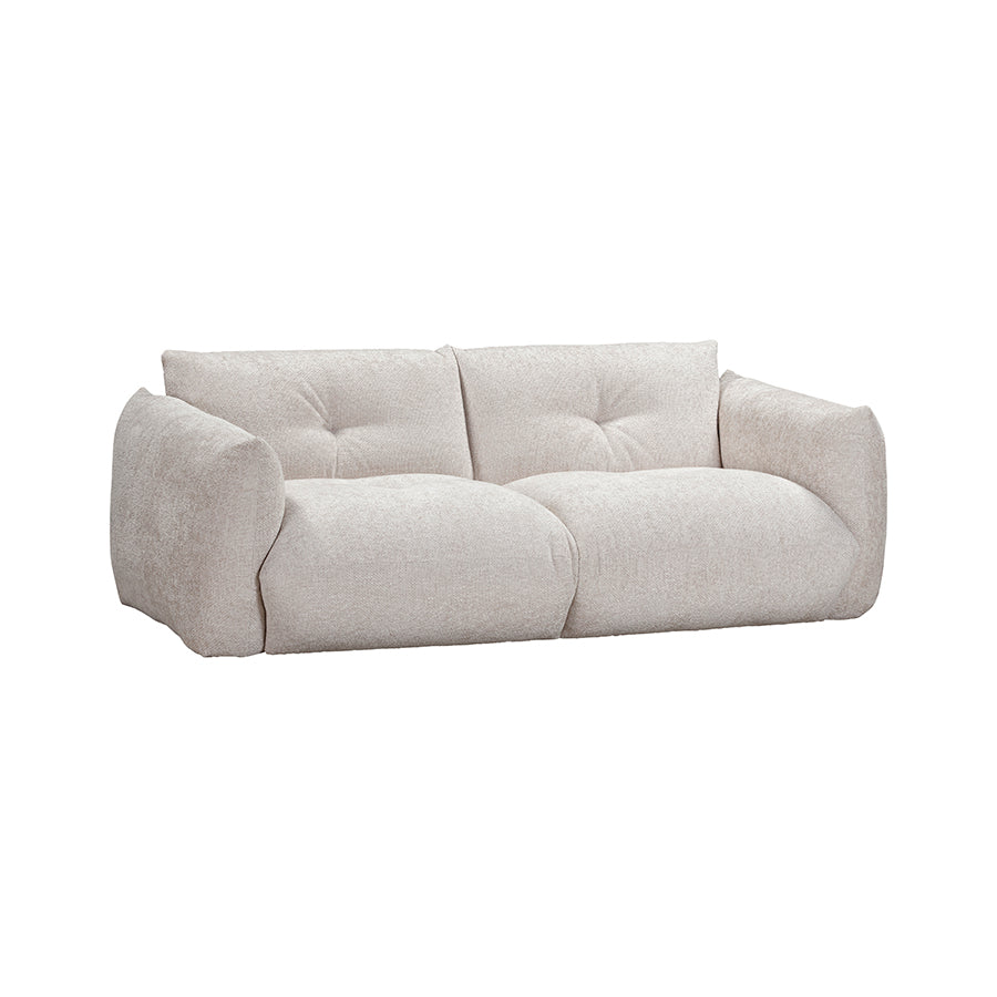 Beige sofa on a white background