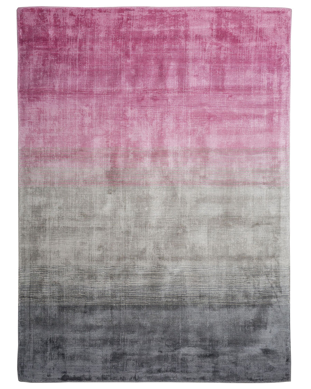 Ercis Viscose Rug 160 x 230 cm Grey and Pink