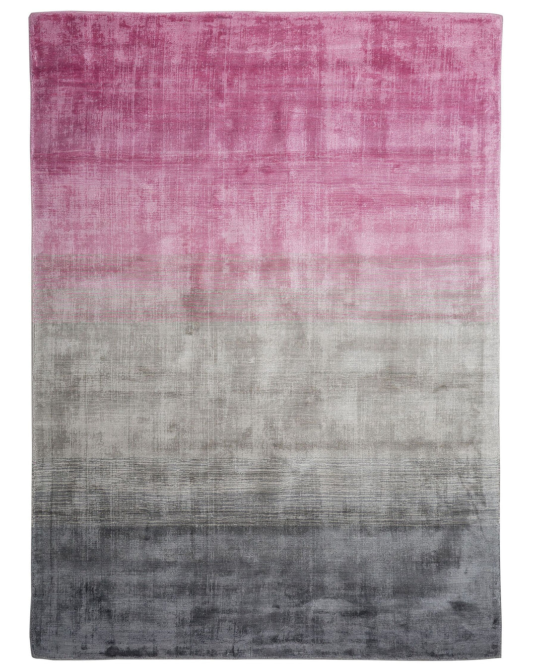 Ercis Viscose Rug 160 x 230 cm Grey and Pink