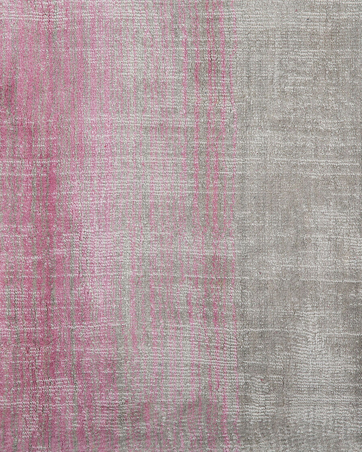 Ercis Viscose Rug 160 x 230 cm Grey and Pink