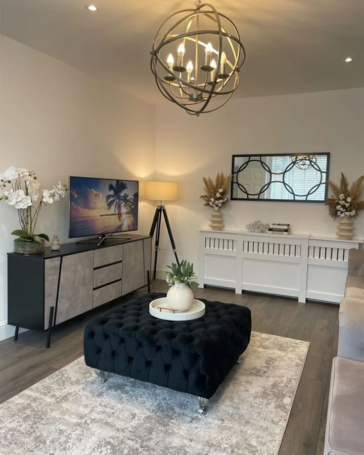 2 Door Sideboard Grey Concrete Effect Whetsel