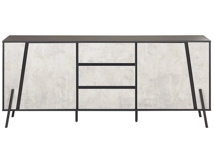 2 Door Sideboard Grey Concrete Effect Whetsel