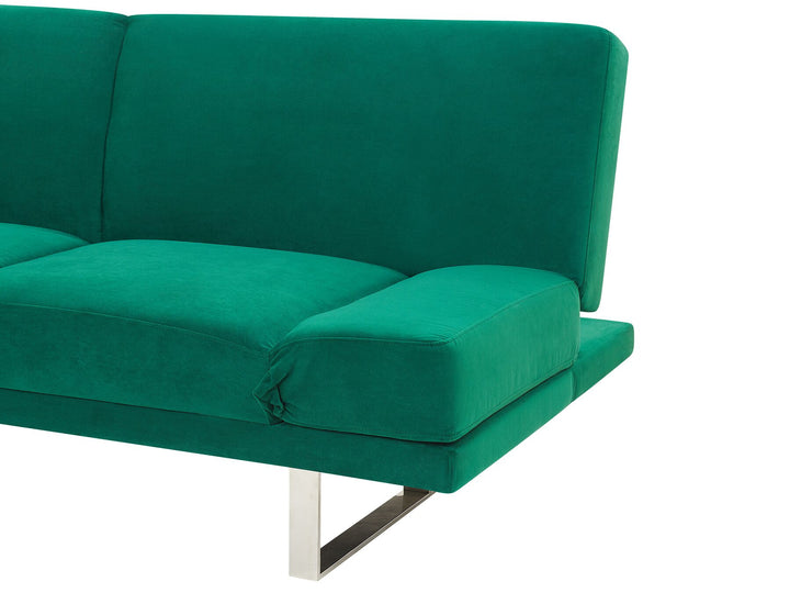 York Sofa Bed Green Velvet