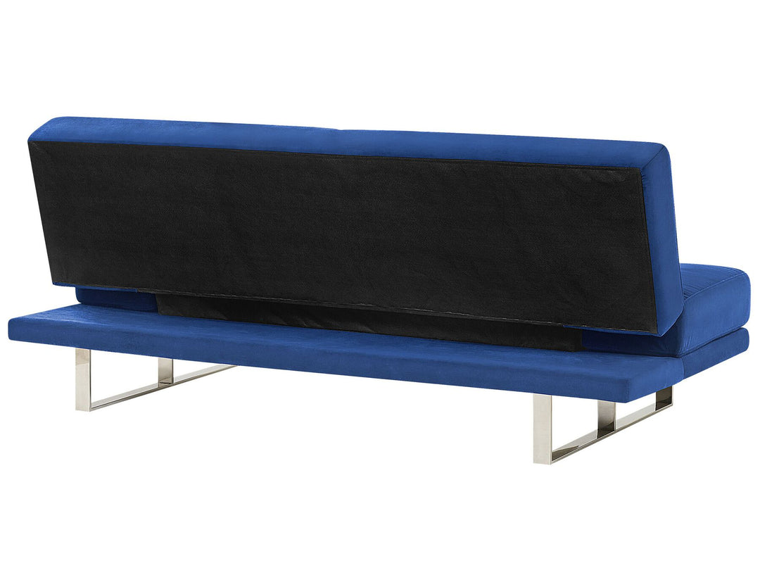 York Sofa Bed Navy Blue Velvet