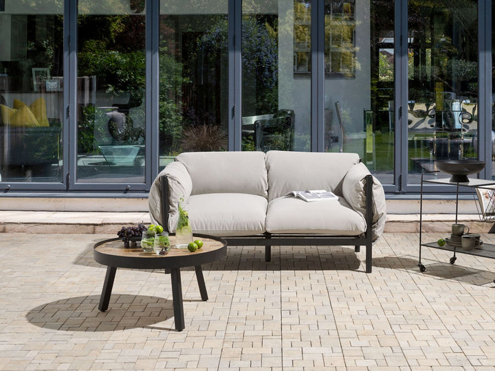 Esperia Garden Sofa 2 Seater Metal Grey
