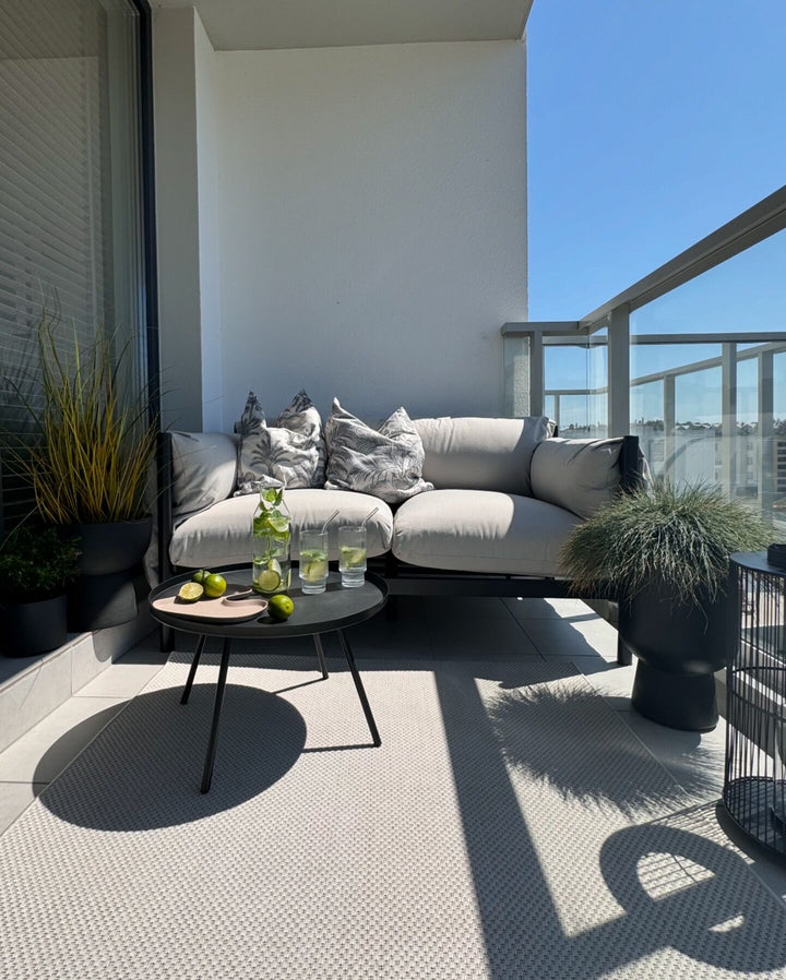 Esperia Garden Sofa 2 Seater Metal Grey