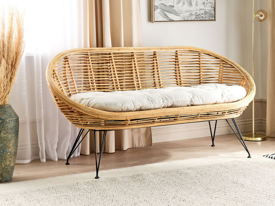 Maratea Garden Sofa 2 Seater Rattan Natural