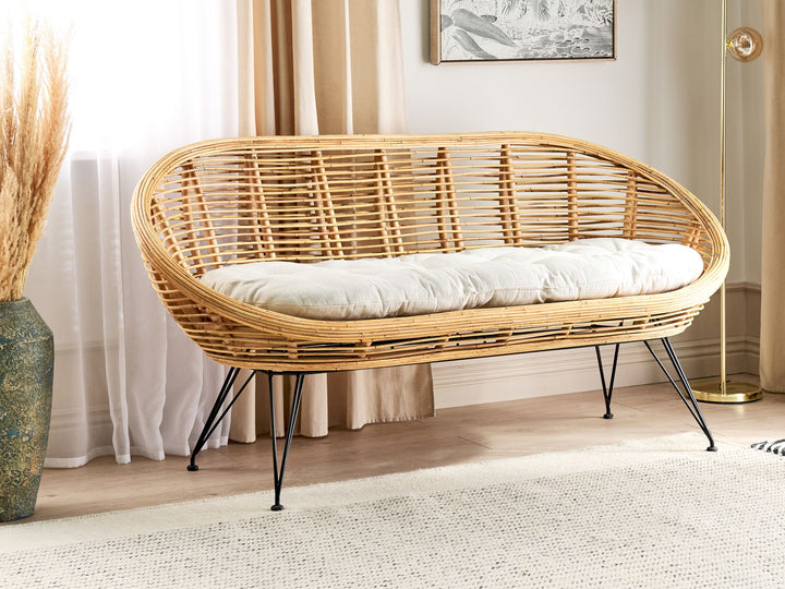 Maratea Garden Sofa 2 Seater Rattan Natural