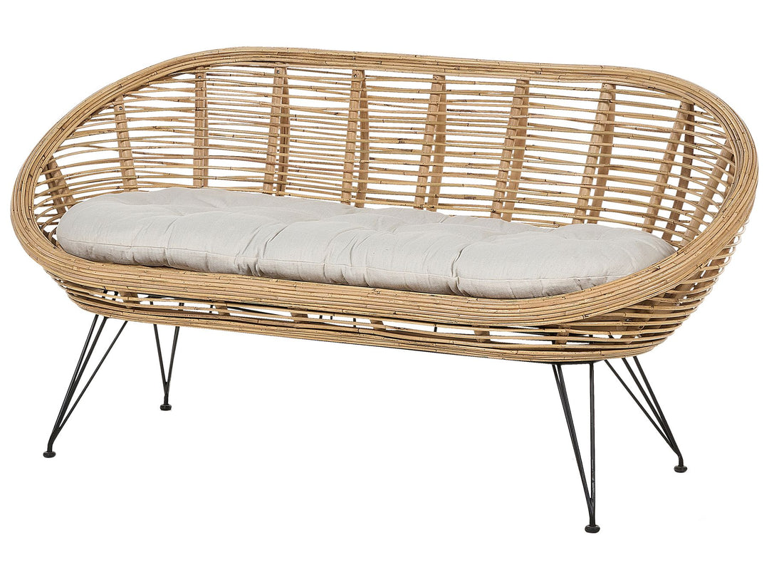 Maratea Garden Sofa 2 Seater Rattan Natural