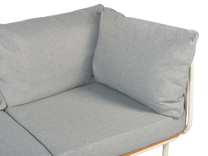 Senise Garden Sofa 3 Seater Metal Grey