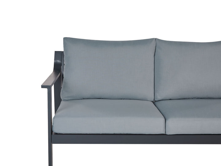 Kiato Garden Sofa 3 Seater Metal Dark Grey