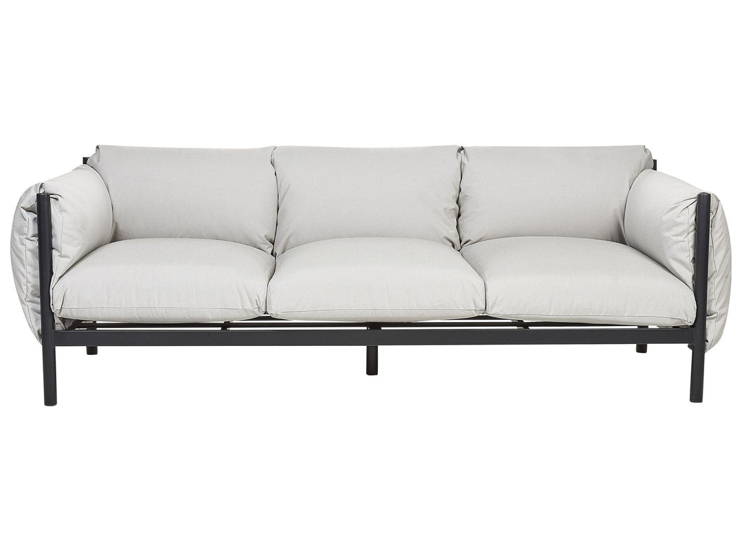 Esperia Garden Sofa 3 Seater Metal Grey