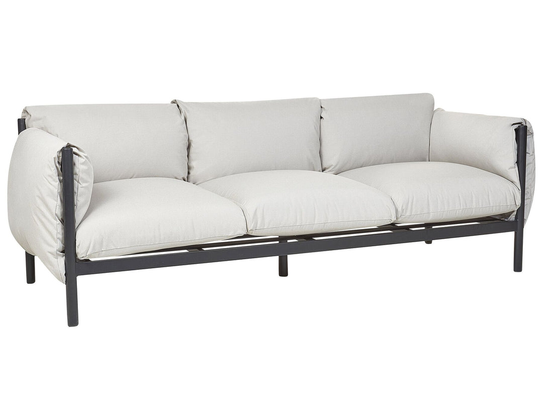 Esperia Garden Sofa 3 Seater Metal Grey