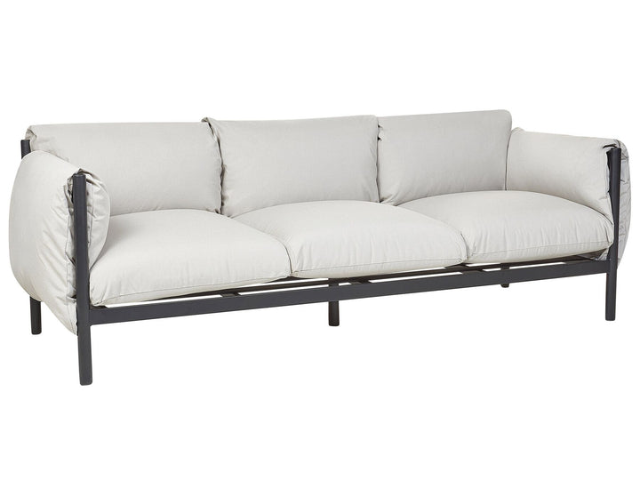 Esperia Garden Sofa 3 Seater Metal Grey