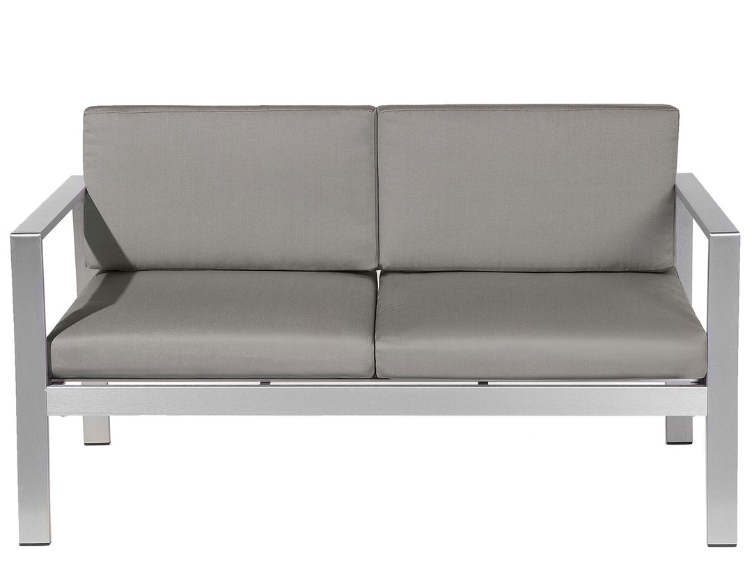 Salerno Garden Sofa 2 Seater Metal Dark Grey