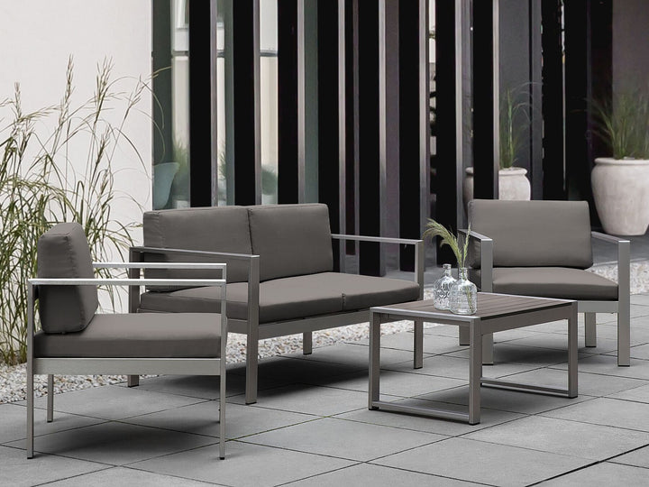 Salerno Garden Sofa 2 Seater Metal Dark Grey