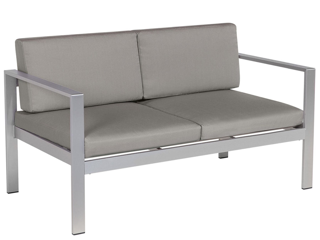 Salerno Garden Sofa 2 Seater Metal Dark Grey