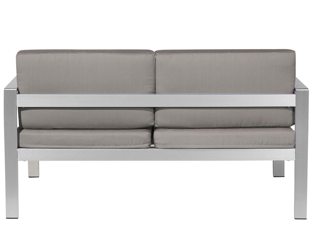 Salerno Garden Sofa 2 Seater Metal Dark Grey