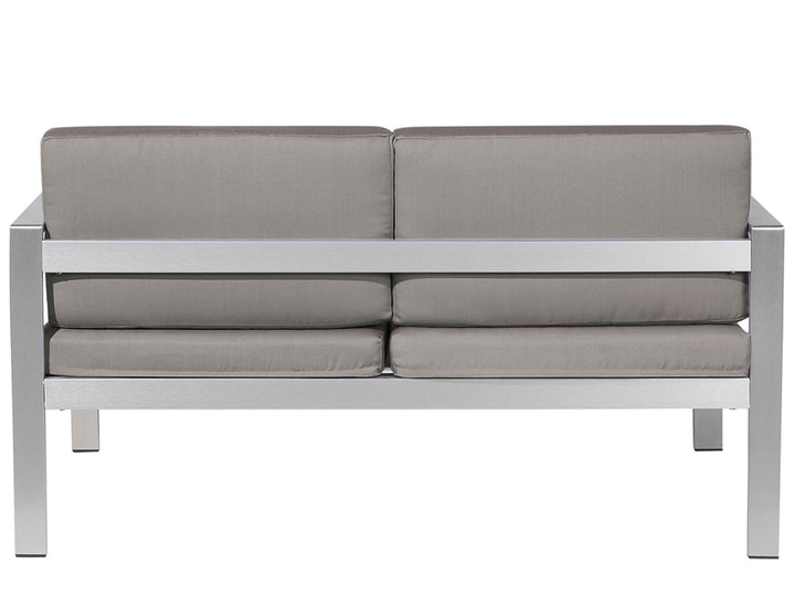 Salerno Garden Sofa 2 Seater Metal Dark Grey