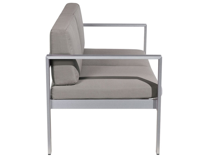 Salerno Garden Sofa 2 Seater Metal Dark Grey