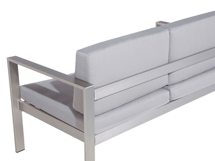 Salerno Garden Sofa 2 Seater Metal Light Grey