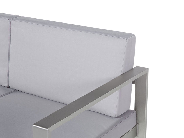 Salerno Garden Sofa 2 Seater Metal Light Grey