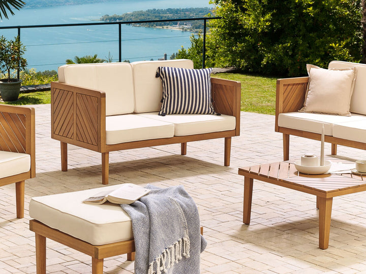 Baratti Garden Sofa 2 Seater Acacia Wood Brown