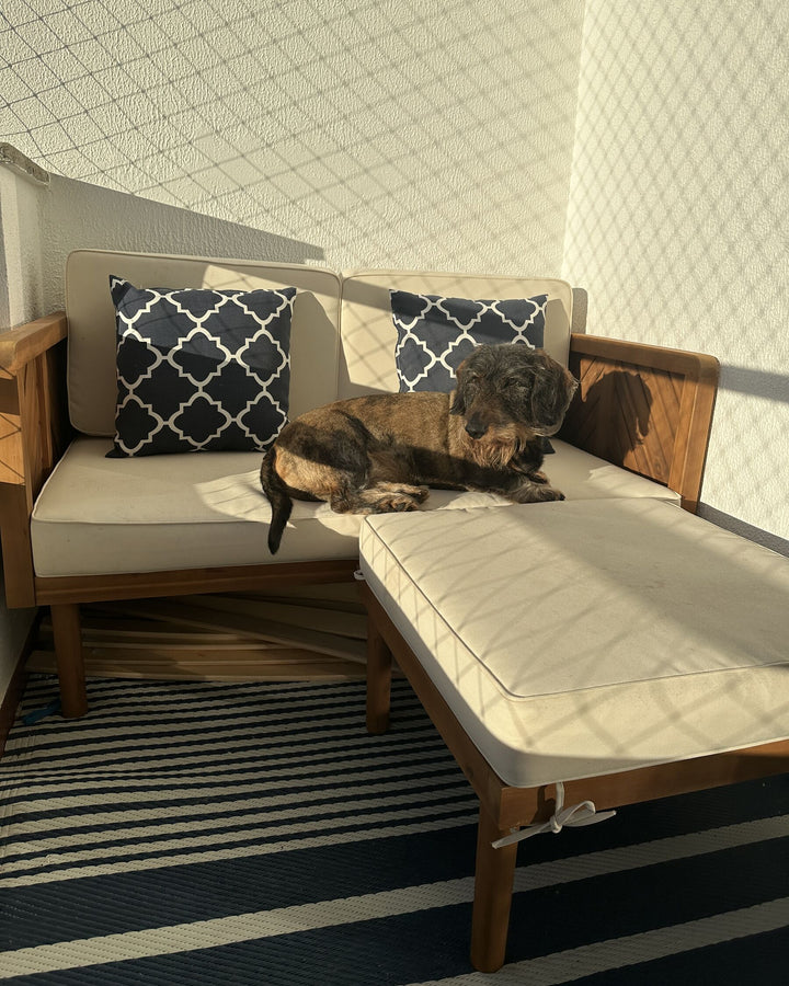 Baratti Garden Sofa 2 Seater Acacia Wood Brown