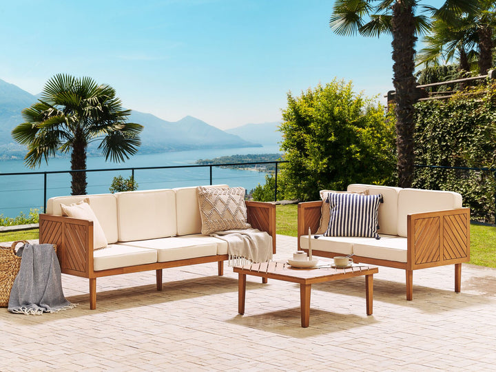 Baratti Garden Sofa 3 Seater Acacia Wood Brown