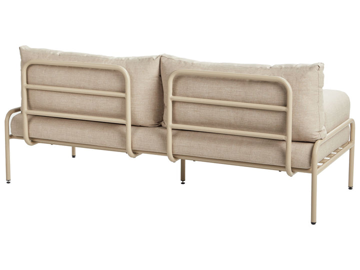 Solofra Garden Sofa 2 Seater Metal Beige