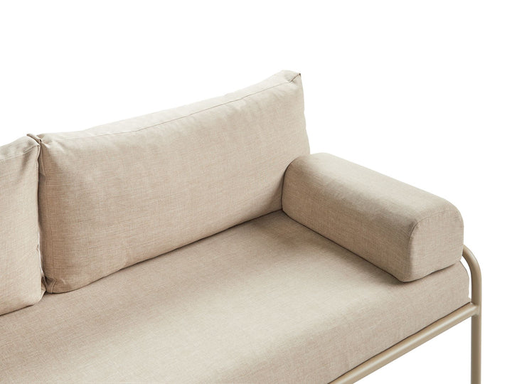 Solofra Garden Sofa 2 Seater Metal Beige