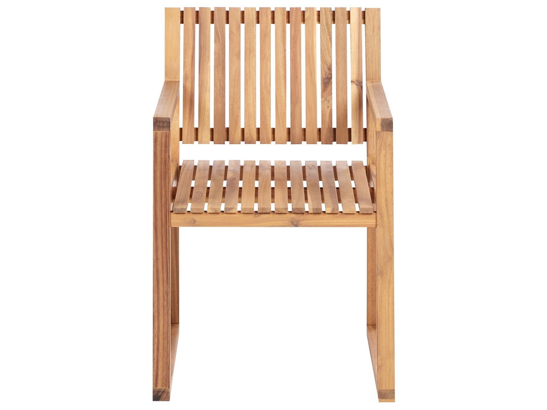 Sassari II Garden Dining Set 6 Seater Certified Acacia Wood Light Brown