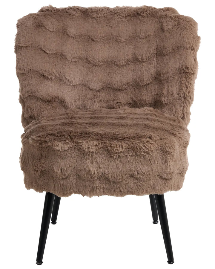Cosy light brown armchair