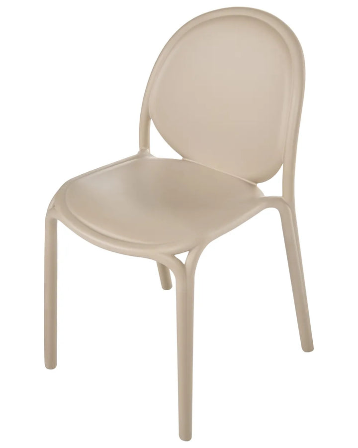 Set of 4 Garden Chairs Beige Torron
